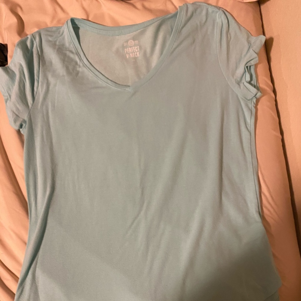 Teal v- neck